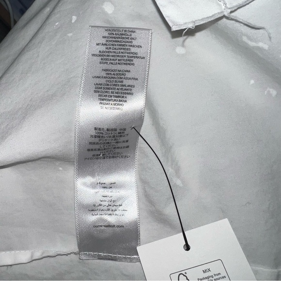 Current Elliott Cross-Back Ivie Shirt Size 0 - Picture 11 of 13